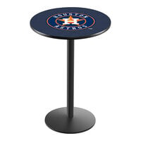 Holland Bar Stool 30" Round Houston Astros Counter Height Pub Table with Round Base