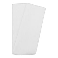 Snap Drape White 20" x 20" 100% Spun Polyester Cloth Napkin