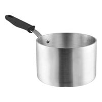 Vollrath Wear-Ever Classic Select 4.5 Qt. Aluminum Sauce Pan with Black Silicone Handle 692145