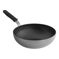 Vollrath 11" SteelCoat x3 Non-Stick Aluminum Stir Fry Pan with Black Silicone Handle 682311