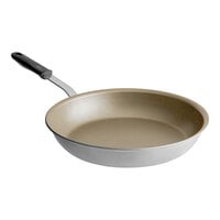 Vollrath Wear-Ever 14" Aluminum Non-Stick Fry Pan with Rivetless Interior, PowerCoat2 Coating, and Black Silicone Handle 562214