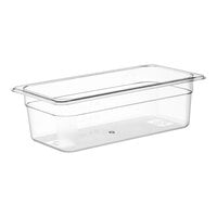 Choice 1/3 Size 4" Deep Clear Polycarbonate Food Pan
