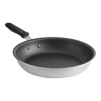 Vollrath Wear-Ever 12" Aluminum Non-Stick Fry Pan with SteelCoat x3 Coating and Black Silicone Handle 672312
