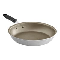 Vollrath Wear-Ever 12" Aluminum Non-Stick Fry Pan with PowerCoat2 Coating and Black Silicone Handle 672212