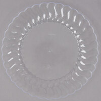 Fineline Flairware 207-CL 7 1/2 inch Clear Plastic Plate - 18/Pack