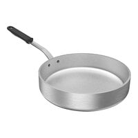 Vollrath Wear-Ever Classic Select 5 Qt. Straight-Sided Heavy-Duty Aluminum Saute Pan with Black Silicone Handle 682150