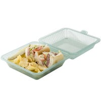GET EC-10 9 inch x 9 inch x 3 1/2 inch Jade Green Customizable Reusable Eco-Takeouts Container - 12/Case