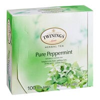 Twinings Pure Peppermint Herbal Tea Bags - 100/Box