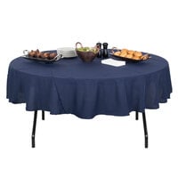 Correll Round Folding Table, 60 inch Tamper-Resistant Plastic, Gray