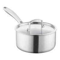 Vigor SS3 Series 2.5 Qt. Tri-Ply Stainless Steel Sauce Pan with Cover