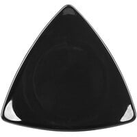 CAC TRG-23BK Festiware Triangle Flat Plate 12 1/2 inch - Black - 12/Case