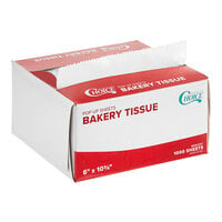 Choice 10 3/4" x 6" Customizable Interfolded Bakery Tissue Sheets - 1000/Box