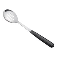 Vollrath 12" Stainless Steel Slotted Basting Spoon with Black Kool-Touch® Handle 46919