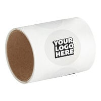 Carnival King 2 1/2" Customizable Round Vinyl Label Roll - 50/Pack