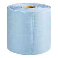 Lavex 12" x 12" Blue Heavy Weight Industrial Wiper Jumbo Roll - 475/Roll