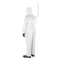 Ansell AlphaTec 68-2000 Model 162 White Microporous Polyethylene Fall Arrest Coverall with Hood