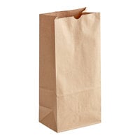 ChoiceHD 8 lb. Heavy-Duty Natural Kraft Bag - 400/Case