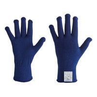 Ansell ActivArmr 78-101 Dark Blue Light-Duty Knitted Gloves with Thermolite Liner - One Size Fits Most - 12/Pack