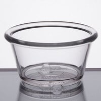 GET ER-025-CL 2.5 oz. Clear Smooth Plastic Ramekin - 12/Pack