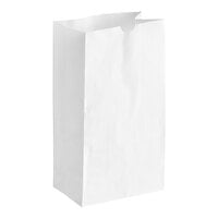 Choice 6 lb. White Paper Bag - 500/Case
