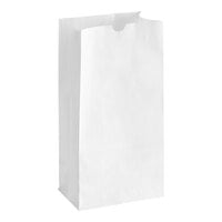 Choice 12 lb. White Paper Bag - 500/Case