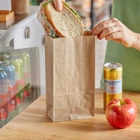 Choice 4 lb. Natural Kraft Paper Bag
