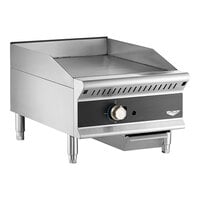 Vollrath GGMDM-18 18" Medium-Duty Countertop Griddle with Manual Controls - 28,000 BTU