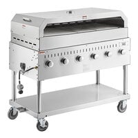 Backyard Pro LPG48 48" Stainless Steel Liquid Propane Outdoor Grill with Pizza Oven