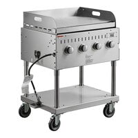 Backyard Pro LPG30 30" Stainless Steel Liquid Propane Outdoor Grill with Griddle