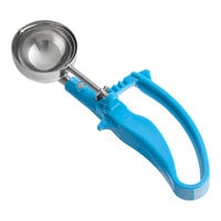 Choice #16 Blue EZ Grip Squeeze Handle Disher - 2 oz.