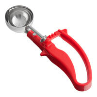 Choice #24 Red EZ Grip Squeeze Handle Disher - 1.33 oz.
