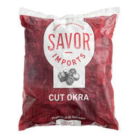 Savor Imports Cut Okra 3 lb. - 12/Case