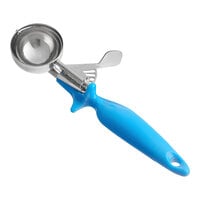 Choice #16 Blue Ergonomic Thumb Press Disher - 2 oz.