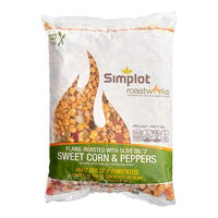 Simplot RoastWorks Flame-Roasted Sweet Corn and Peppers 2.5 lb. Bag - 6/Case