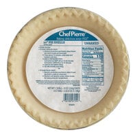 Chef Pierre Unbaked Pie Shell 10" - 20/Case
