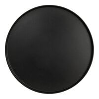 Cal-Mil Hudson 16" Black Raised Rim Melamine Platter