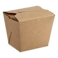 Brown Kraft 100% Recycled 16 Oz Chinese Style Takeout Boxes 
