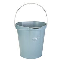 Vikan 568688 3 Gallon Gray Hygiene Bucket
