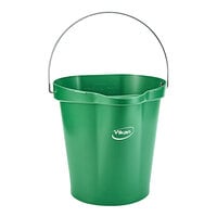 Vikan 56862 3 Gallon Green Hygiene Bucket