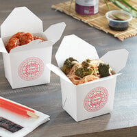 Fold-Pak 16MWPAGODM 16 oz. Pagoda Chinese / Asian Microwavable Paper Take- Out Container - 450/Case