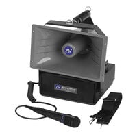 AmpliVox Half-Mile Hailer Portable Outdoor PA System with Wired Handheld Microphone - 50W