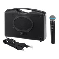 AmpliVox Bluetooth Wireless Audio Portable Buddy PA System with Wireless Handheld Microphone - 50W