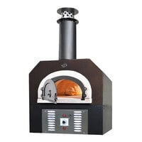 Chicago Brick Oven CBO-O-CT-750-HYB-LP-CV-C-3K-SKT Copper Vein Hybrid Wood / Liquid Propane Gas-Fired Countertop Pizza Oven with Skirt
