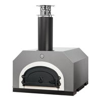 Chicago Brick Oven CBO-O-CT-500-SV Silver Vein Wood-Fired Countertop Pizza Oven with 27" x 22" Cooking Surface