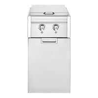 Crown Verity ICM-SBNG-GH-LT Infinite Series Natural Gas Modular Cabinet with Dual Side Burners, Garbage Holder, and Light Package - 30,000 BTU
