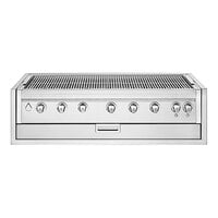 Crown Verity IBI48LP-GO-FLT Infinite Series 48 inch Liquid Propane Built-In Grill with Light Package - 107,000 BTU