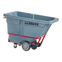 Rubbermaid 2192465 BRUTE Gray 0.5 Cubic Yard Heavy-Duty Tilt Truck / Trash Cart (1400 lb.)