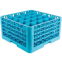 Carlisle RG25-414 OptiClean 25 Compartment Glass Rack with 4 Extenders
