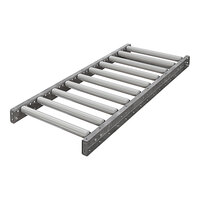 Omni Metalcraft Corp. 22" x 5' Gravity Conveyor with 1 7/8" Galvanized Steel Rollers and 6" Centers GPHS1.9X16-22-6-5 - 3300 lb. Capacity