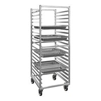 New Age 38-Pan Aluminum Side Load Steam Table Pan Rack 1509